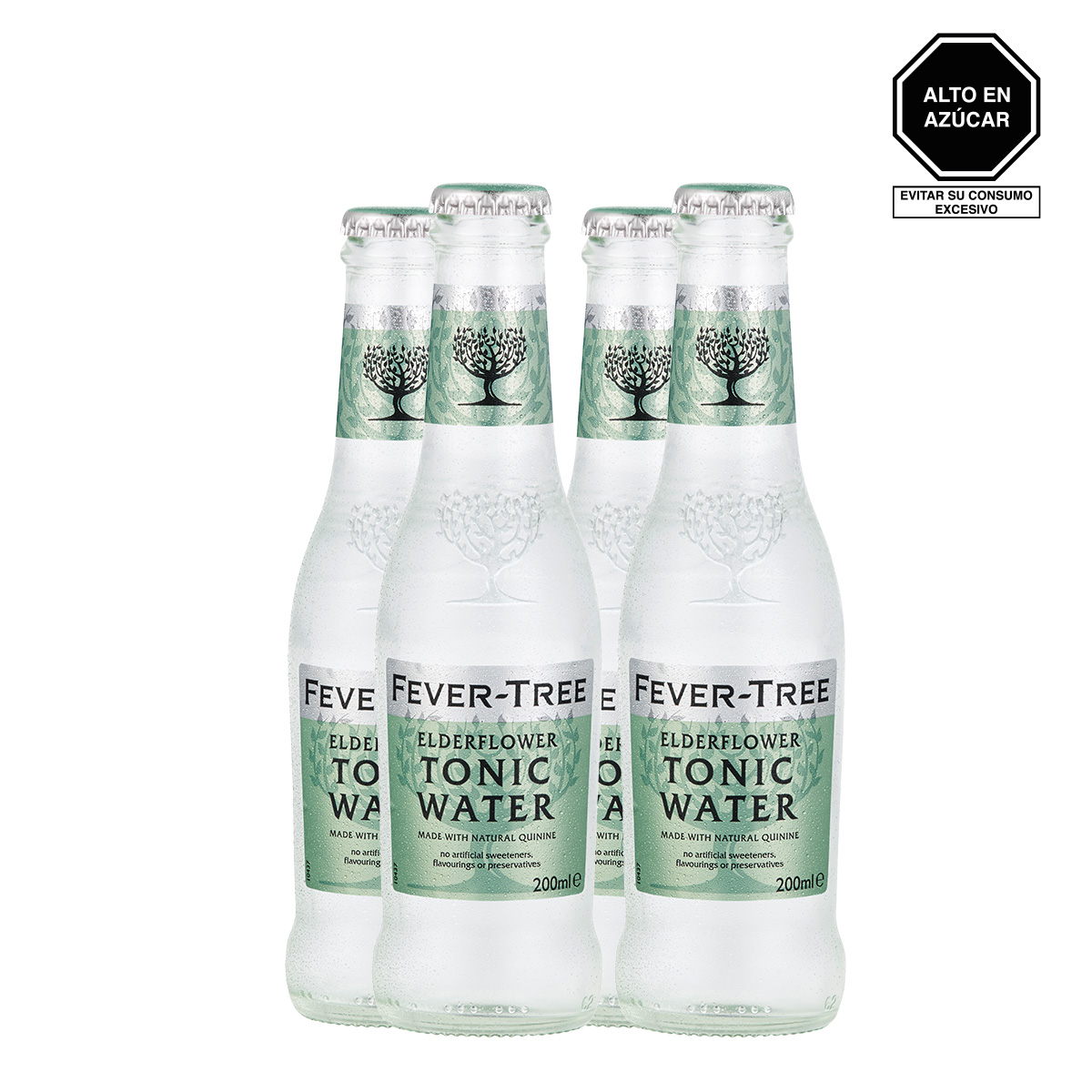 Fever-Tree Agua Tónica Elderflower 200 ml. x 4 Botellas