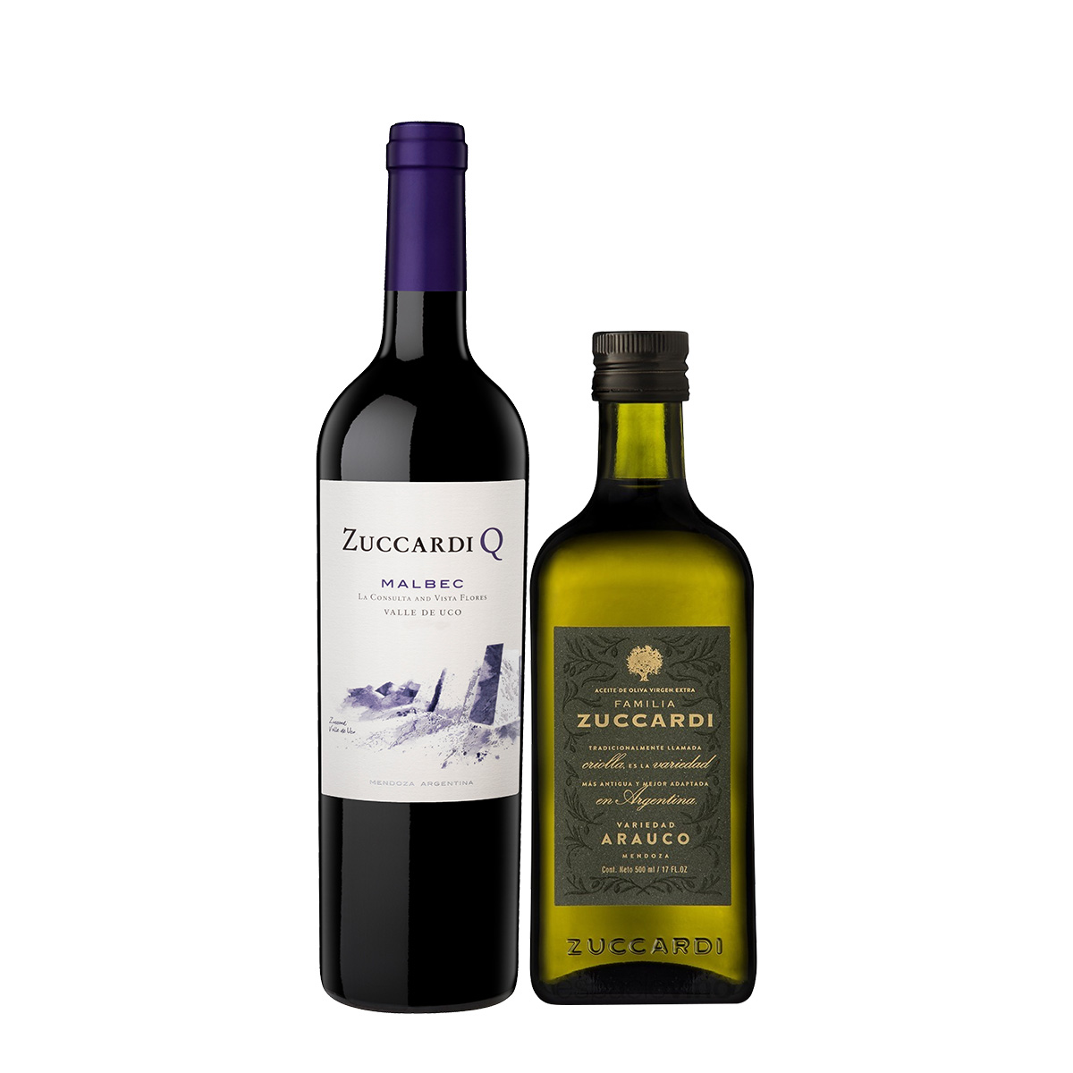 Zuccardi Q Malbec 750ml. + Aceite de Oliva Zuccardi Extra Virgen Arauco 500ml.