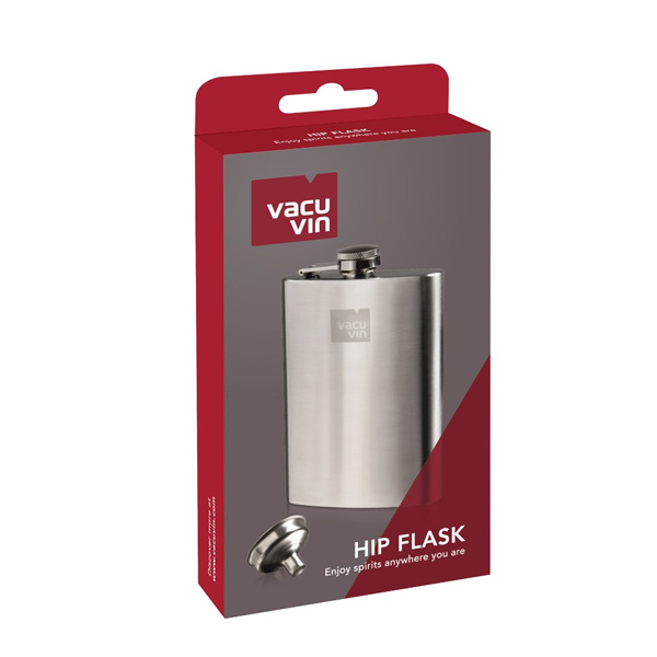 Petaca de Acero Vacu Vin 240 ml.