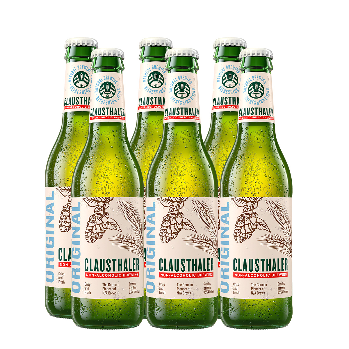 Clausthaler Original Cerveza Sin Alcohol 330 ml x 6 Botellas