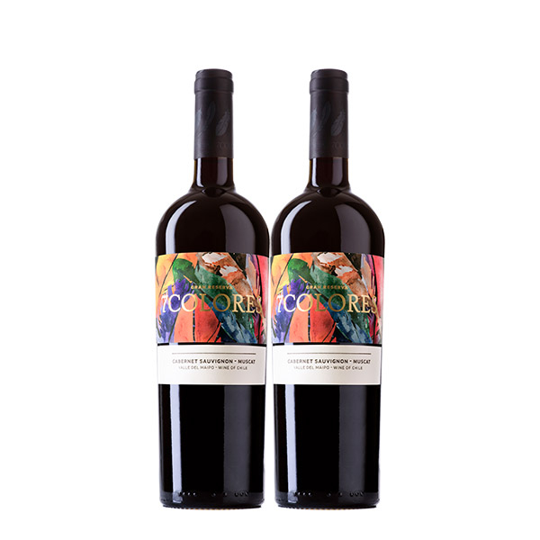 7 Colores Gran Reserva Cabernet Sauvignon / Muscat 750 ml x 2 Botellas