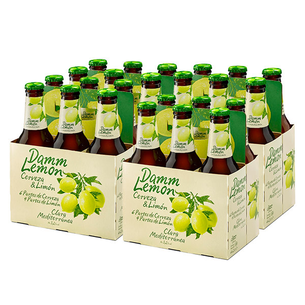 Damm Limón Clara Mediterránea 250 ml x 24 Botellas