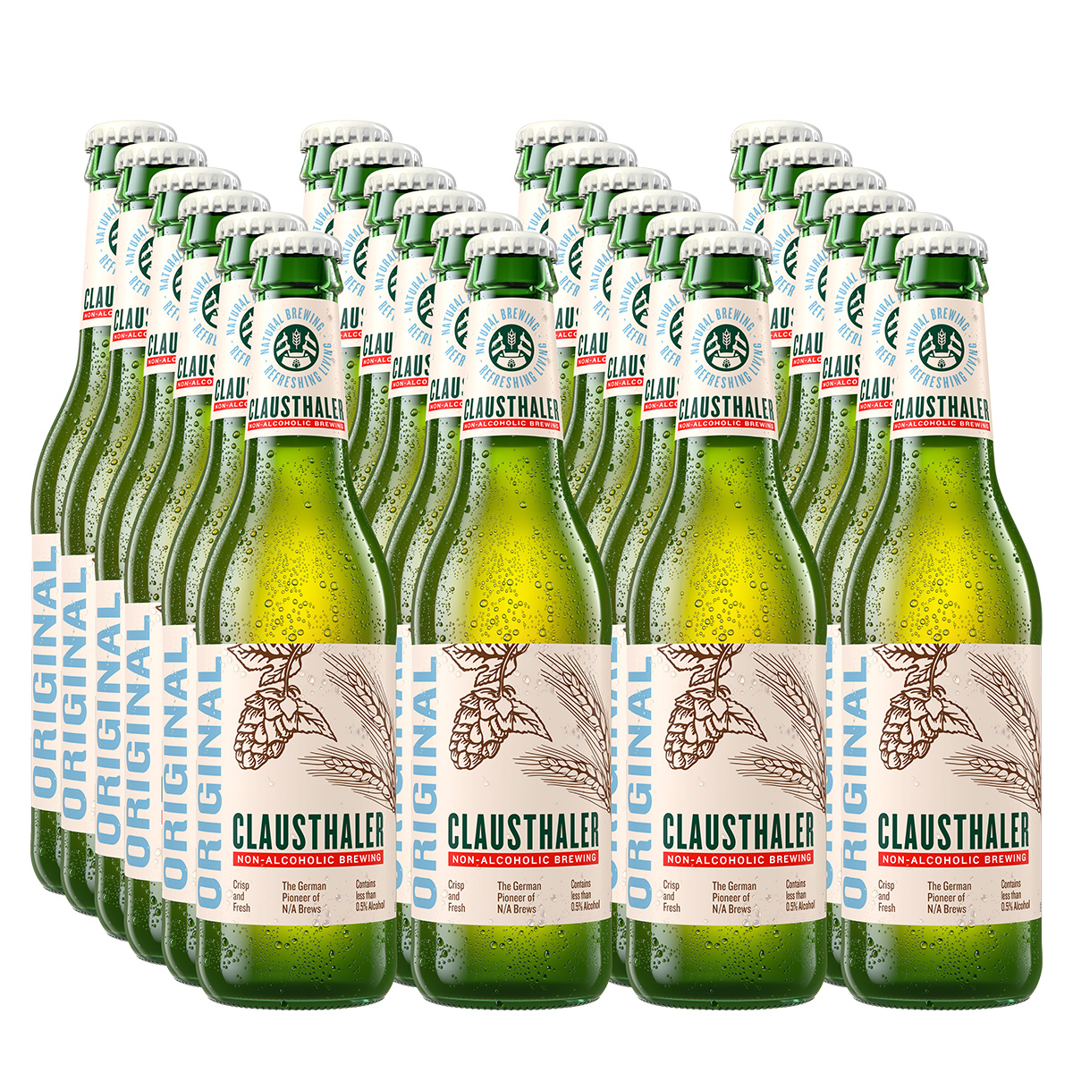 Clausthaler Original Cerveza Sin Alcohol 330 ml x 24 Botellas