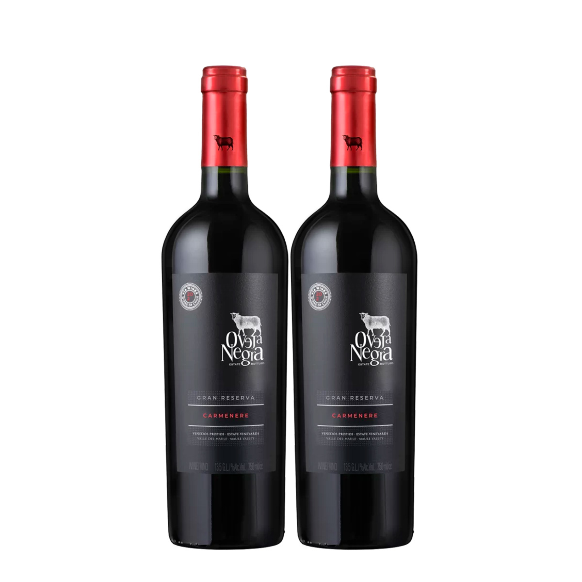 Oveja Negra Gran Reserva Carmenere 750 ml x 2 Botellas