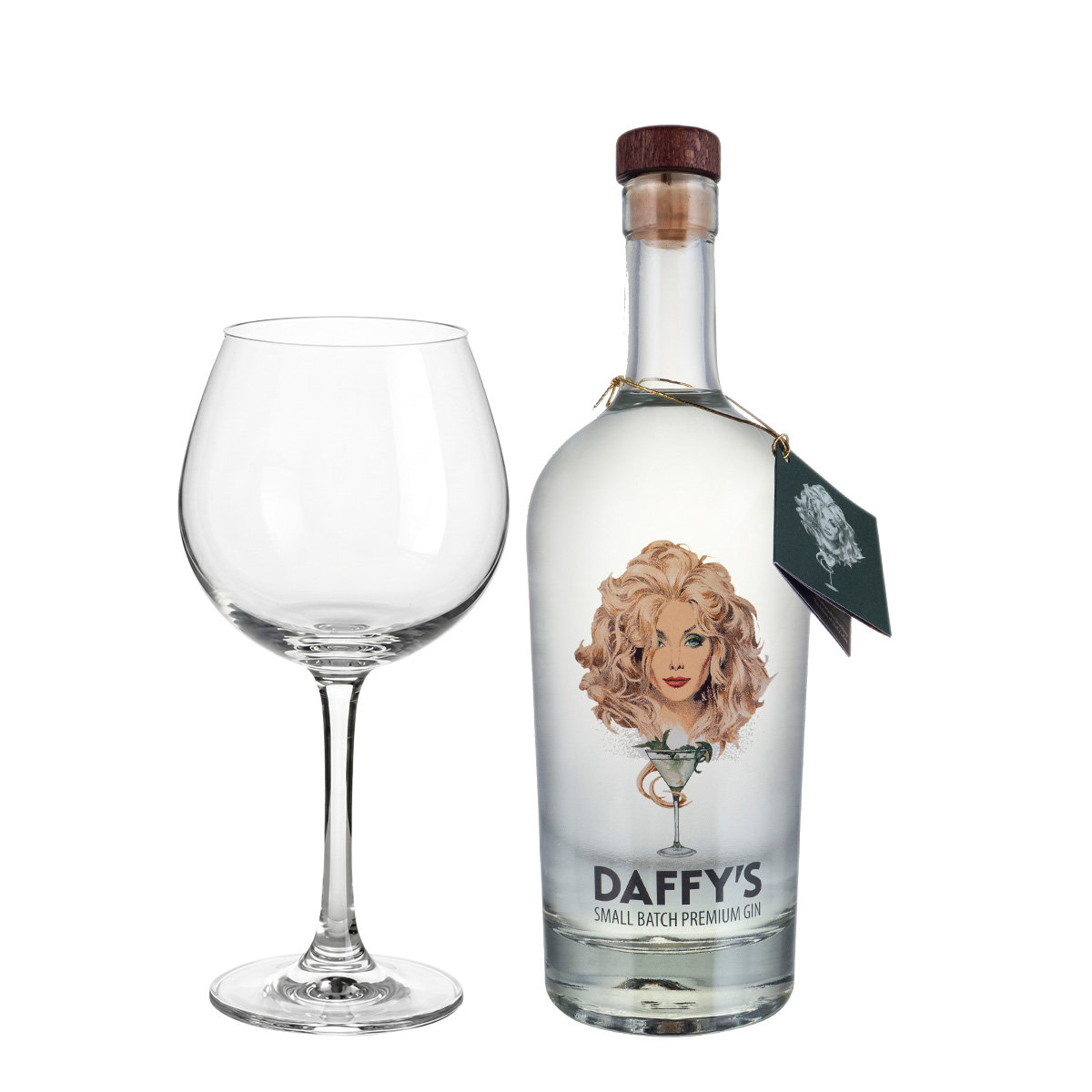 Daffy´s Premium Gin 700 ml + Copa de Cristal para Gin Tonic