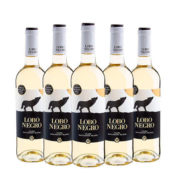 Vino blanco español Lobo Negro