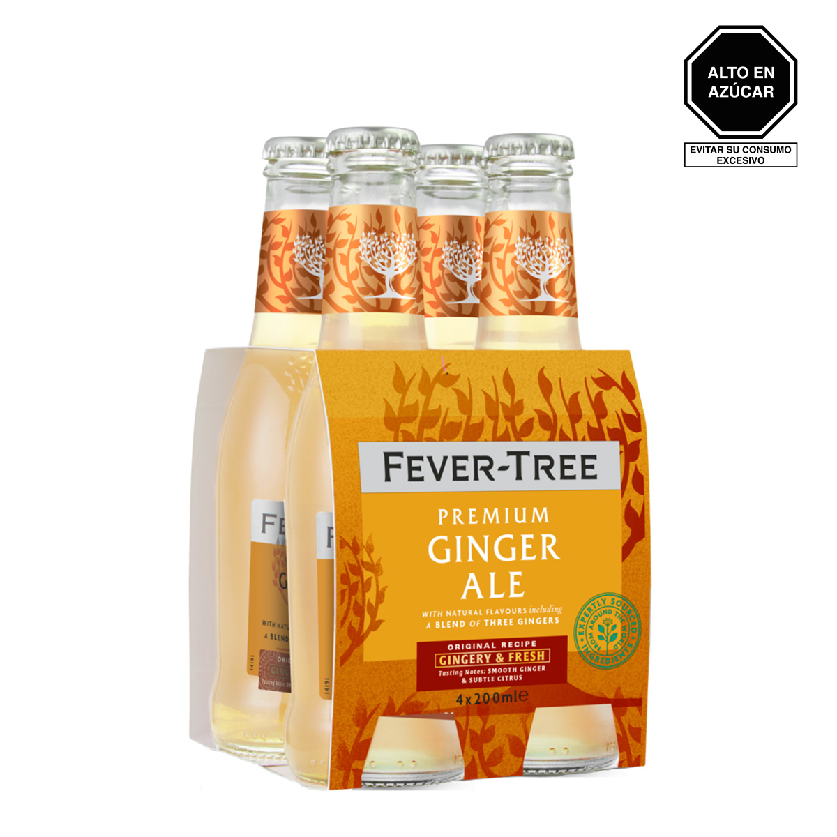 Fever-Tree Ginger Ale Four Pack 200 ml