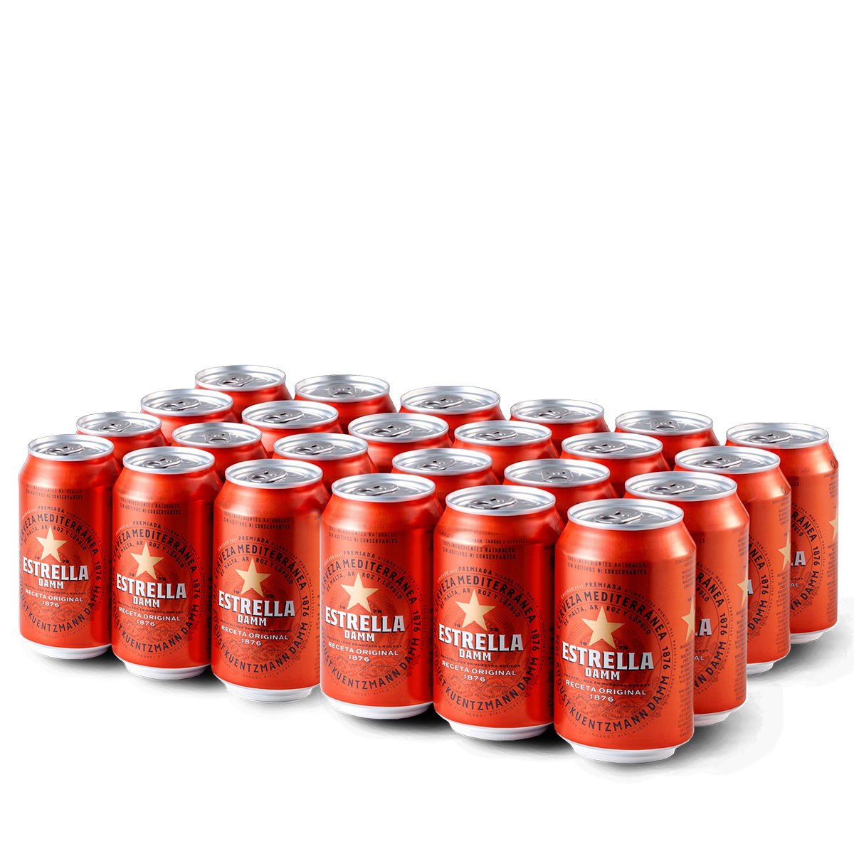 Cerveza Estrella Damm 330 ml x 24 Latas