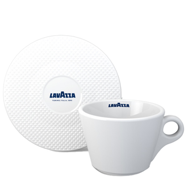 Set Americano Lavazza Premium - Taza y Plato de Porcelana