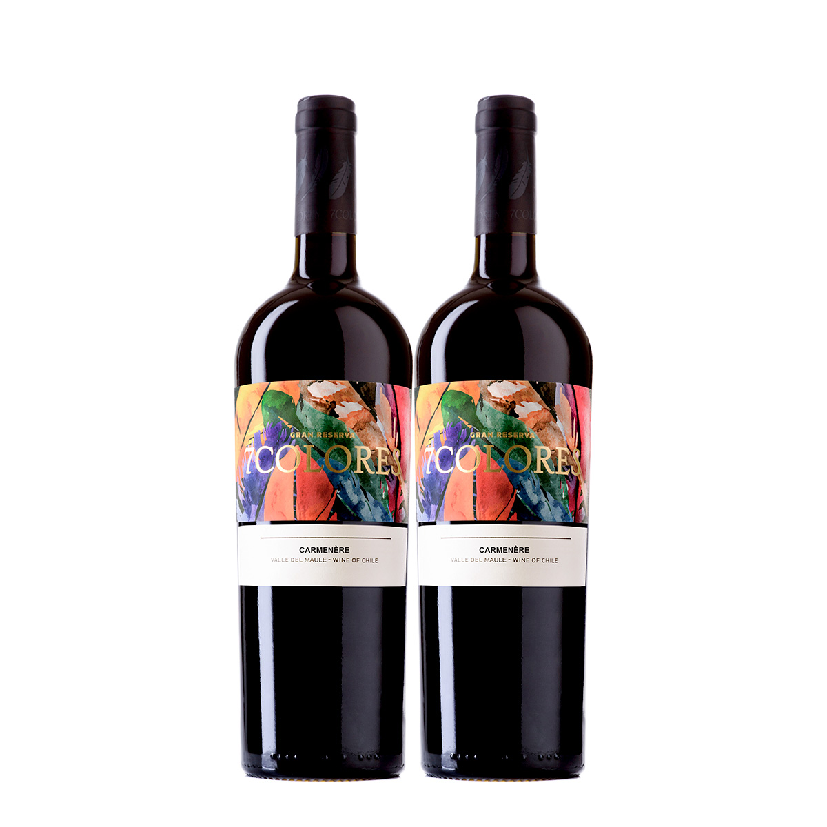 7 Colores Gran Reserva Carmenére 750 ml x 2 Botellas