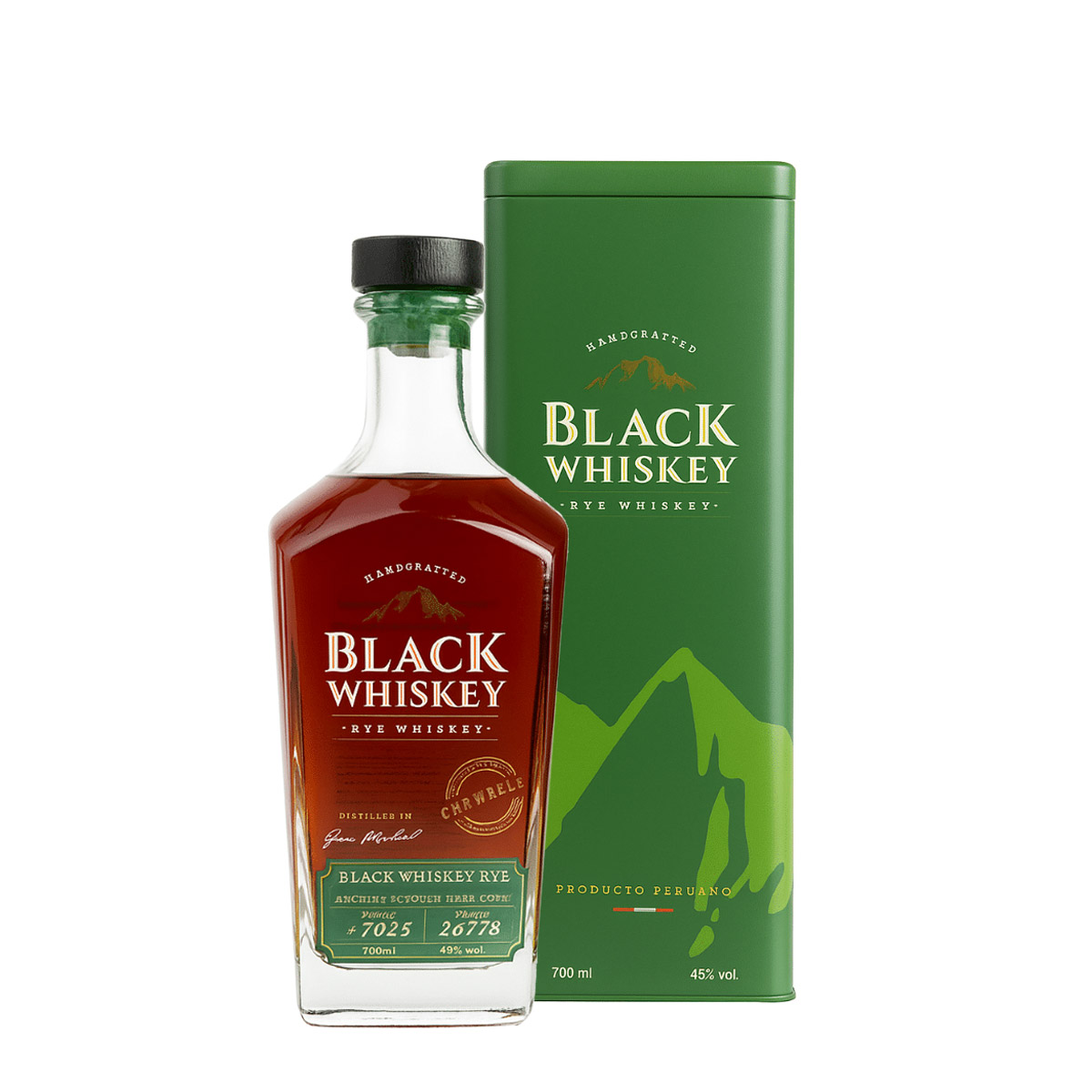 Black Whiskey Rye 700 ml.