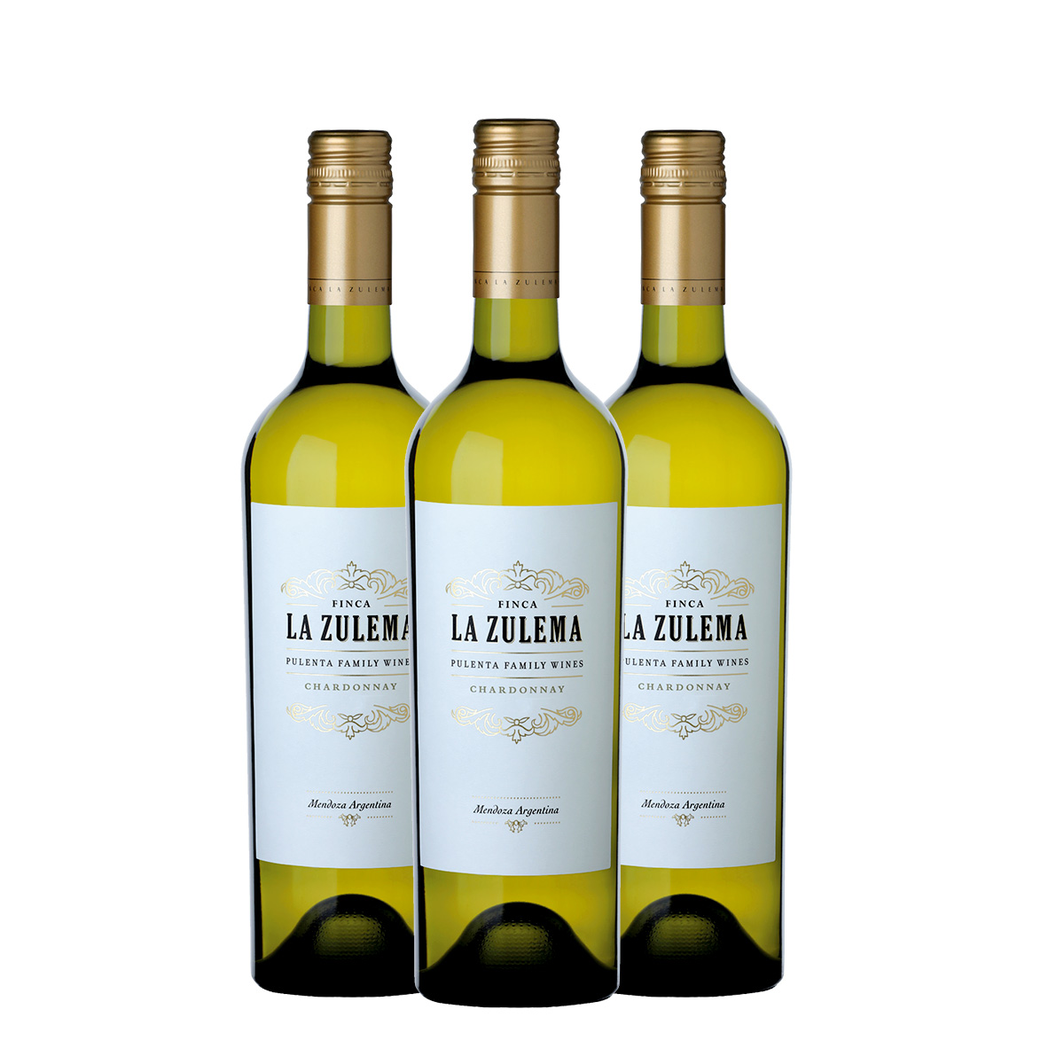 Pulenta Finca La Zulema Chardonnay 750 ml. x 3 Botellas
