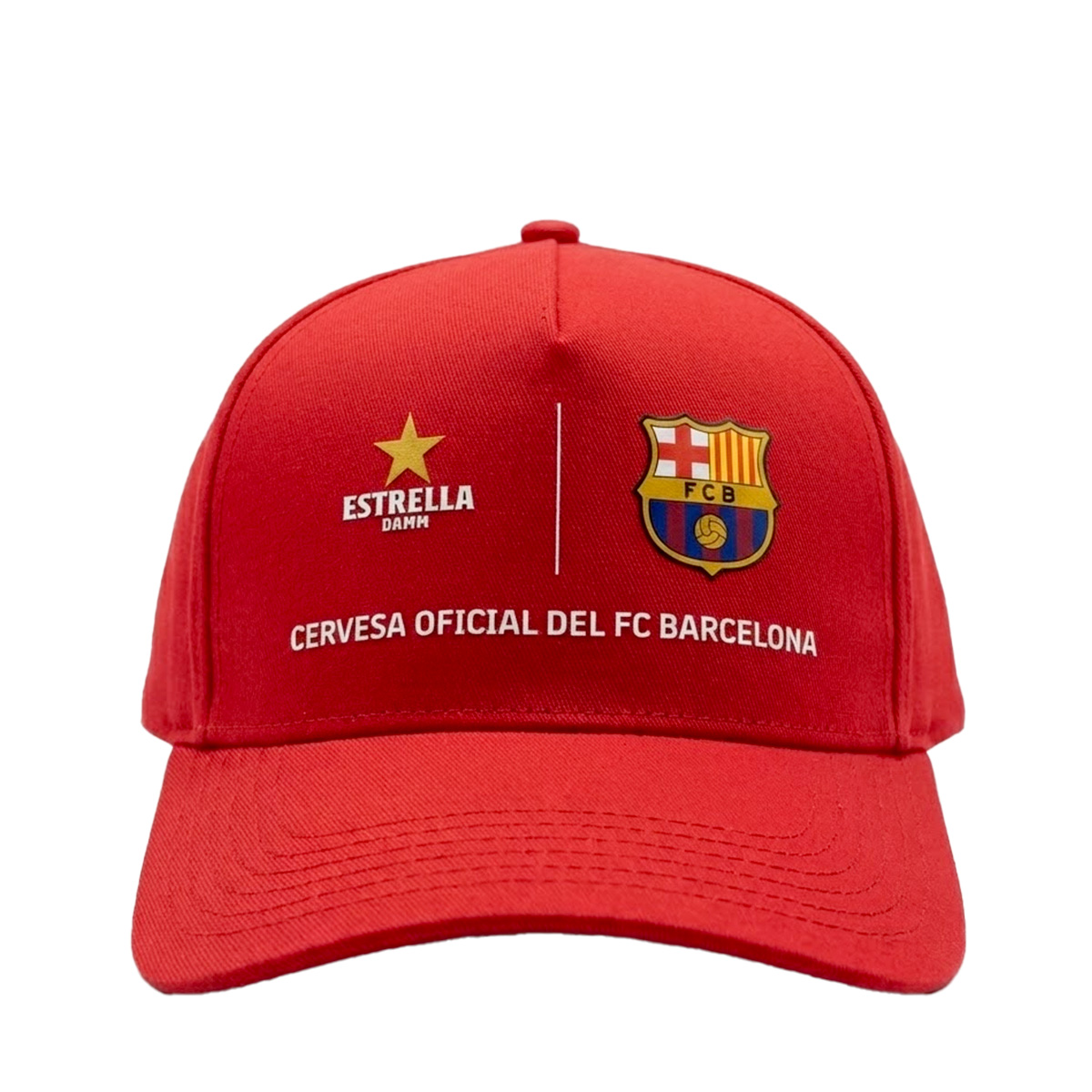 Gorra Roja Estrella Damm - FC Barcelona