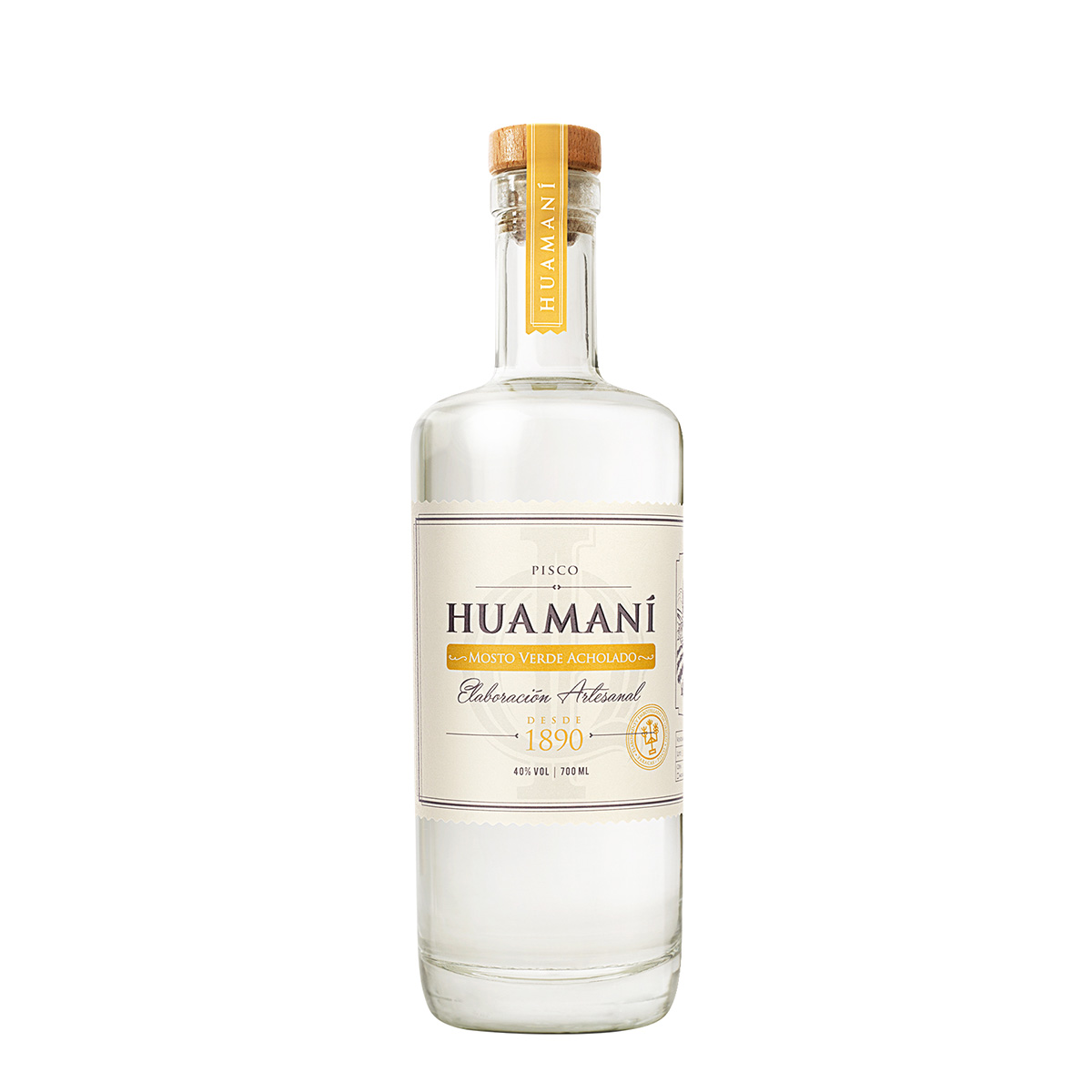 Huamaní Pisco Mosto Verde Acholado 700 ml.