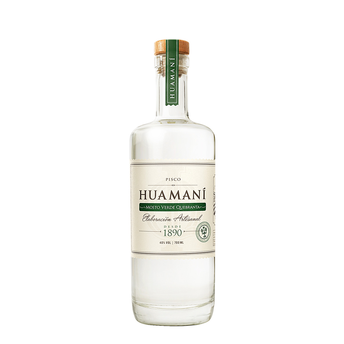 Huamaní Pisco Mosto Verde Quebranta 700 ml.