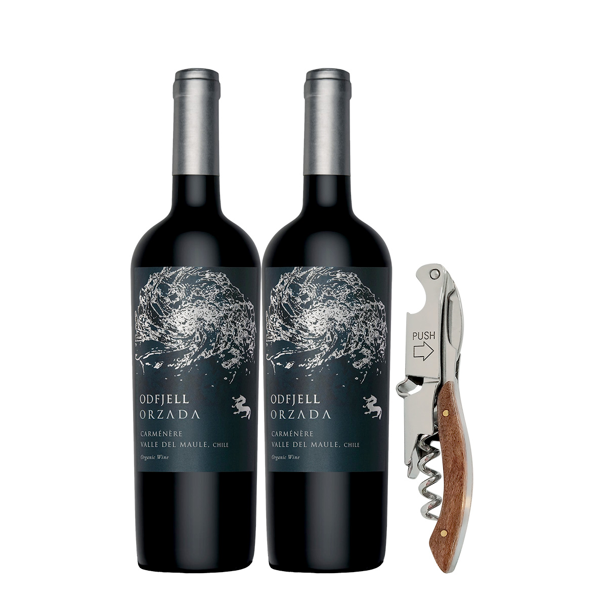 Odfjell Orzada Carmenére 750 ml. x 2 Botellas + REGALO: Sacacorchos Profesional