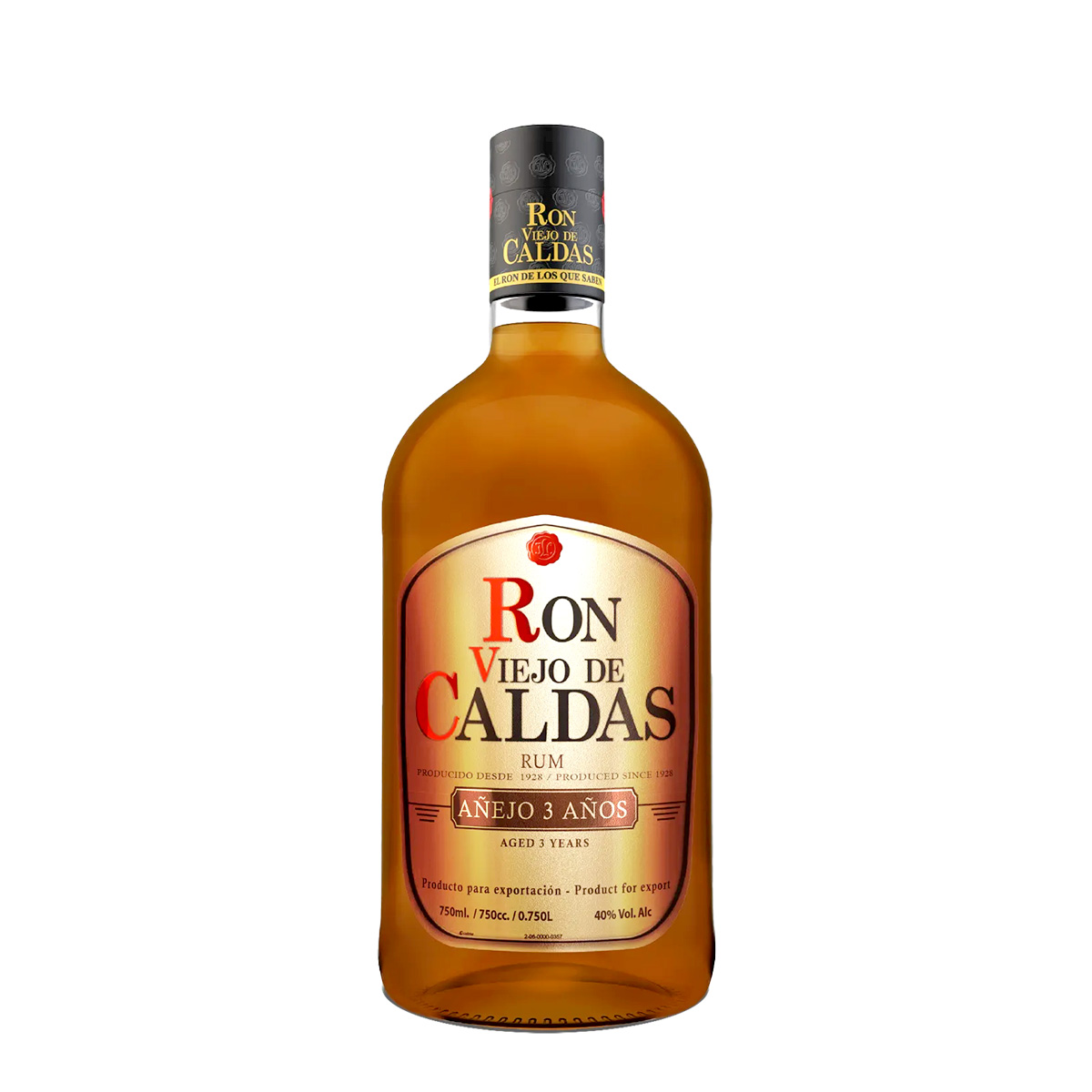 Ron Viejo de Caldas Añejo 3 años 750 ml.