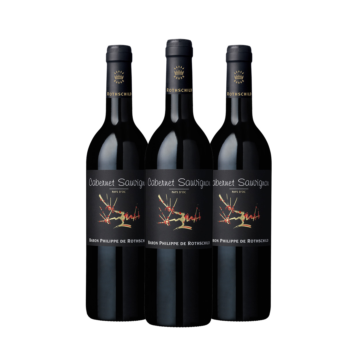Baron Philippe de Rothschild Cabernet Sauvignon Pays d'Oc 750ml x 3 Botellas