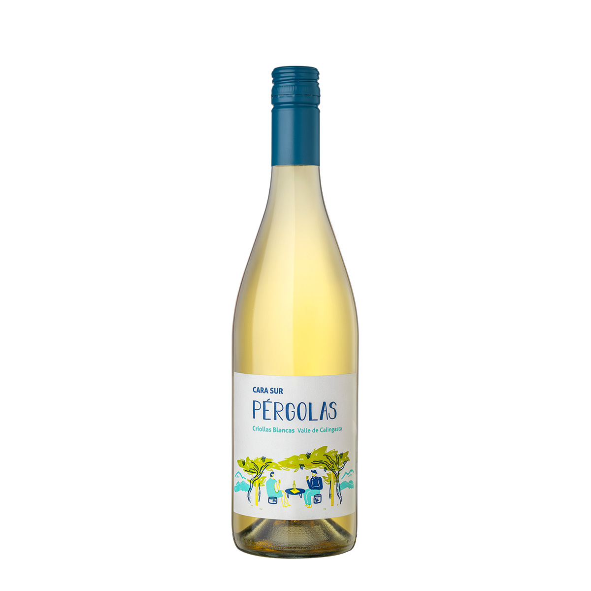 Cara Sur Pérgolas Criollas Blancas (vino sin filtrar, sin clarificar) 750ml.