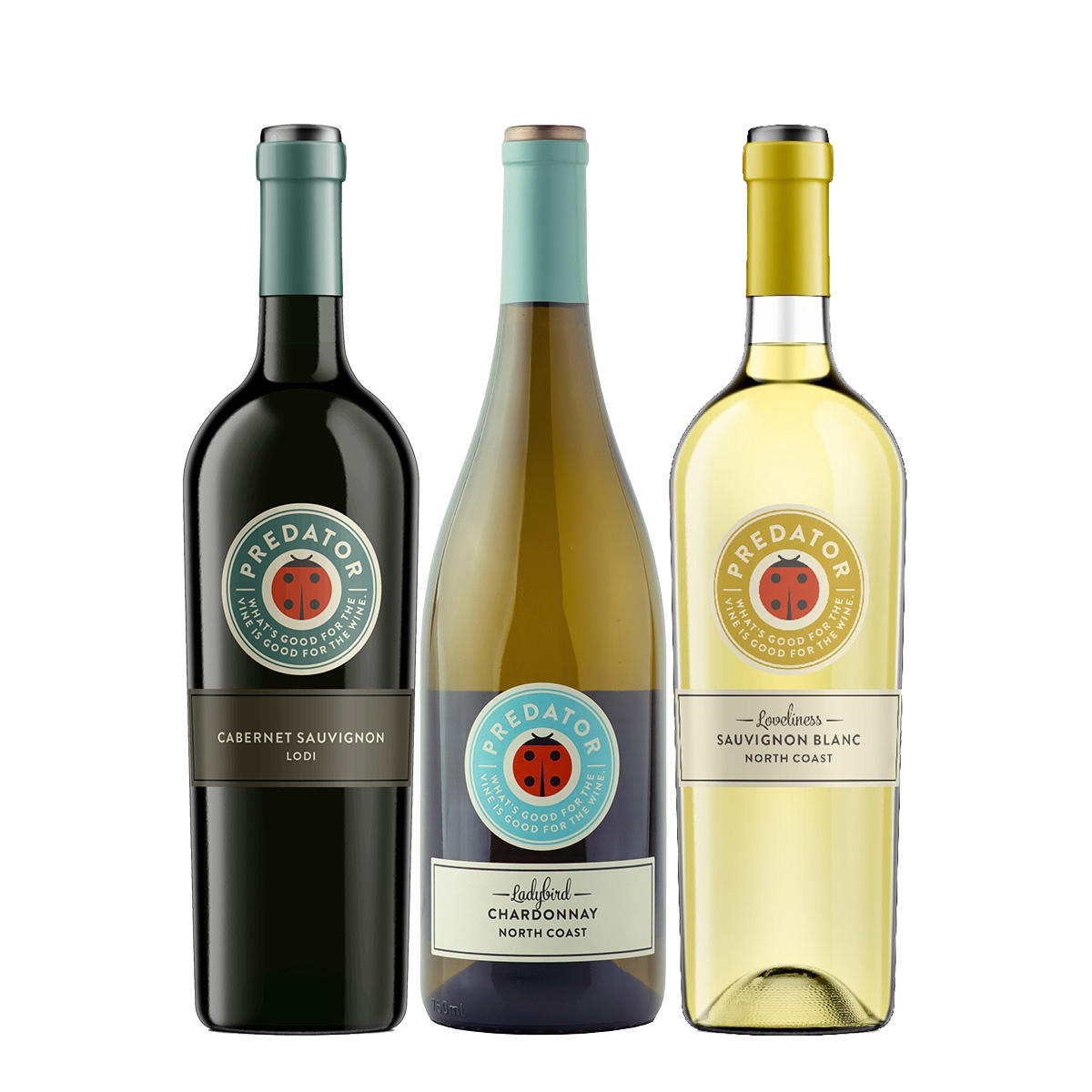 Predator California Pack: Cabernet Sauvignon + Chardonnay + Sauvignon Blanc
