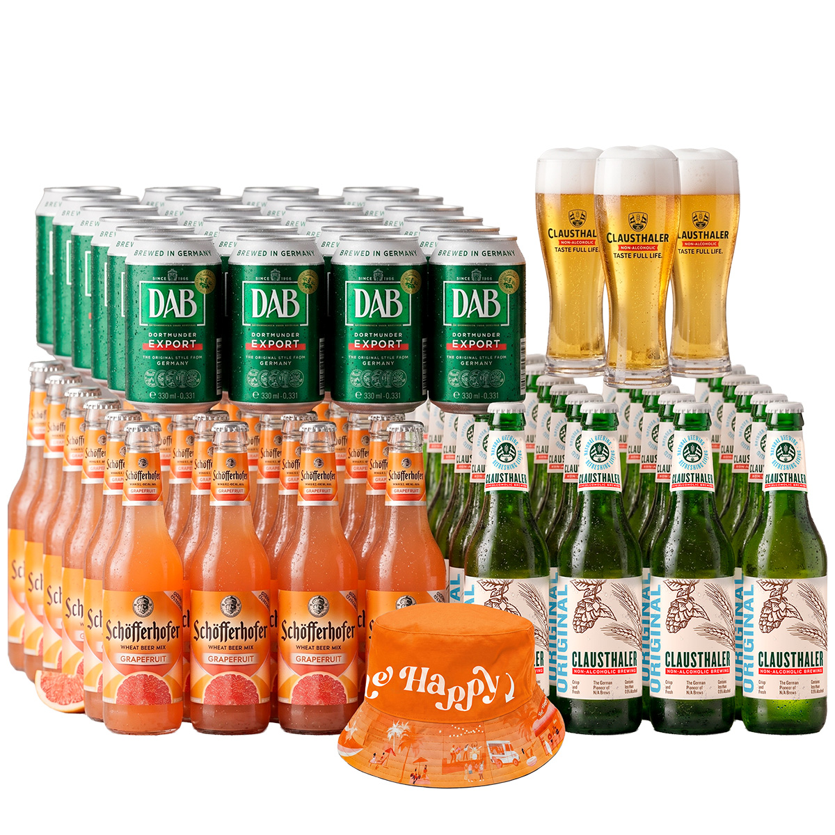 Pack Cervecero Family Edition + REGALO: 3 Vasos Cerveceros Clausthaler