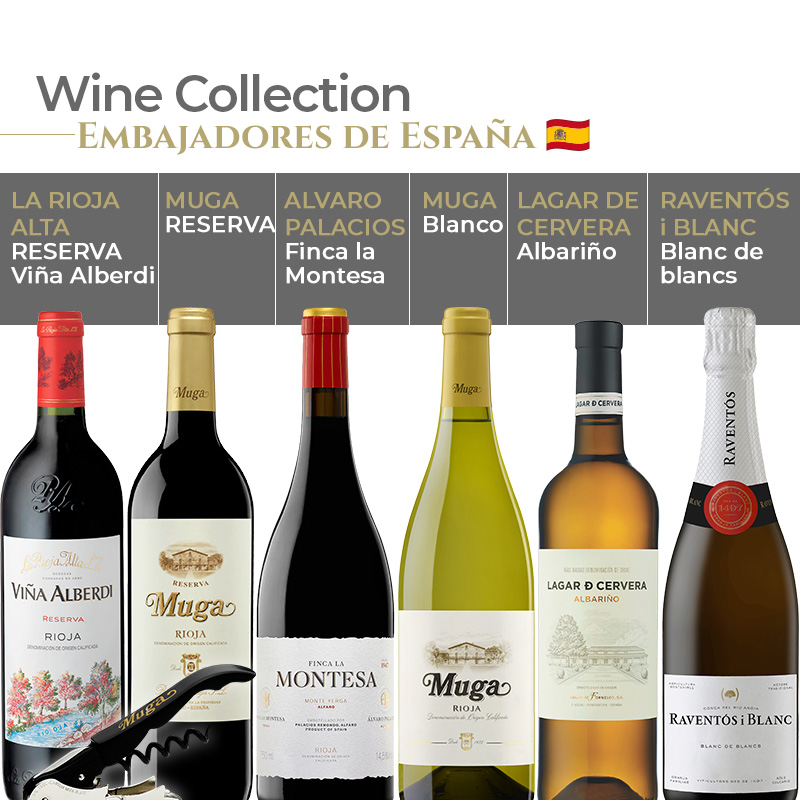 Wine Collection - Embajadores de España + REGALO: Sacacorchos Profesional